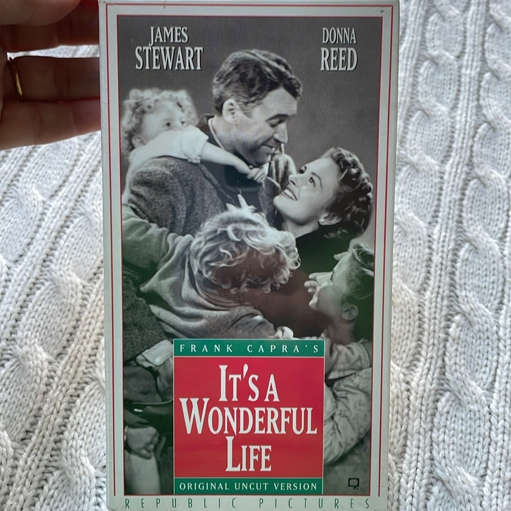 NEW unopened VHS  “It’s A Wonderful Life” Frank Capra Jimmy Stewart Donna Reed